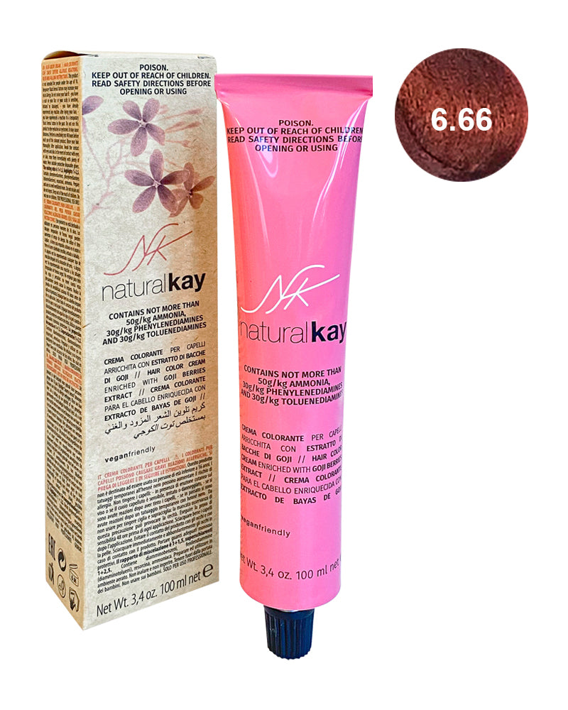 NATURALKAY NUANCE 6.66 RUBIO OSCURO ROJO INTENSO