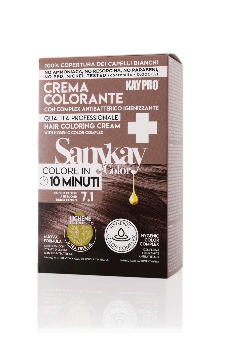 SANYKAY- KIT COLOR 7.1 RUBIO CENIZA