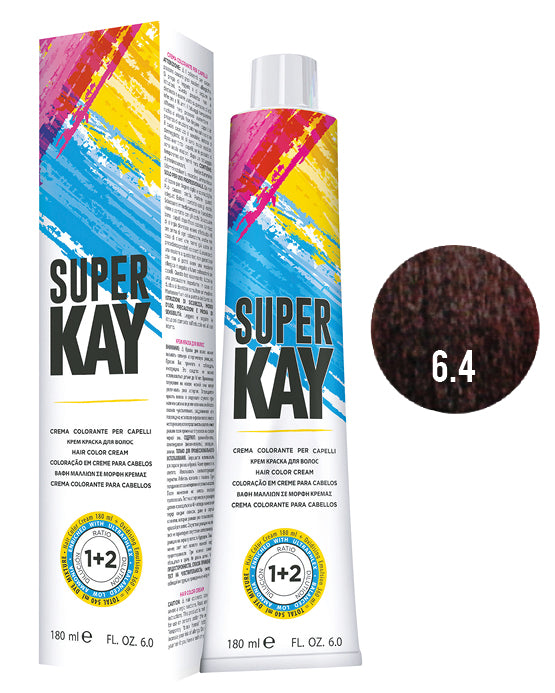 SUPER KAY CREMA COLORANTE 6.4 - RUBIO OSCURO COBRIZO