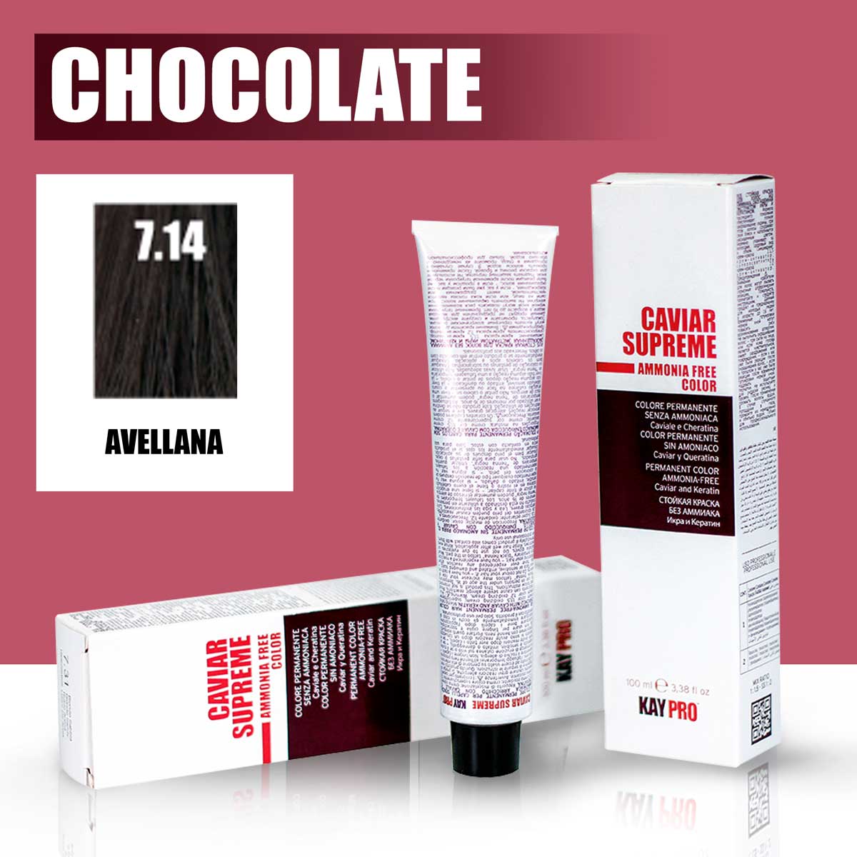 KAYPRO Caviar Supreme - Tinte Caviar Chocolate 7.14 (Avellana)
