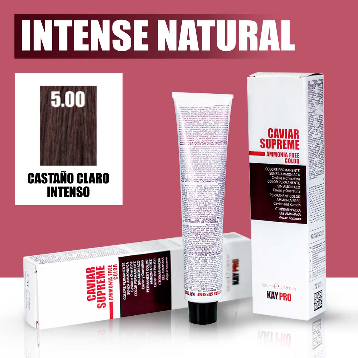 KAYPRO Caviar Supreme - Tinte Caviar Intense Natural 5.00 (Castaño Claro Intenso)