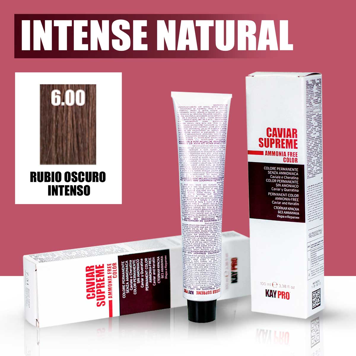 KAYPRO Caviar Supreme - Tinte Caviar Intense Natural 6.00 (Rubio Oscuro Intenso)