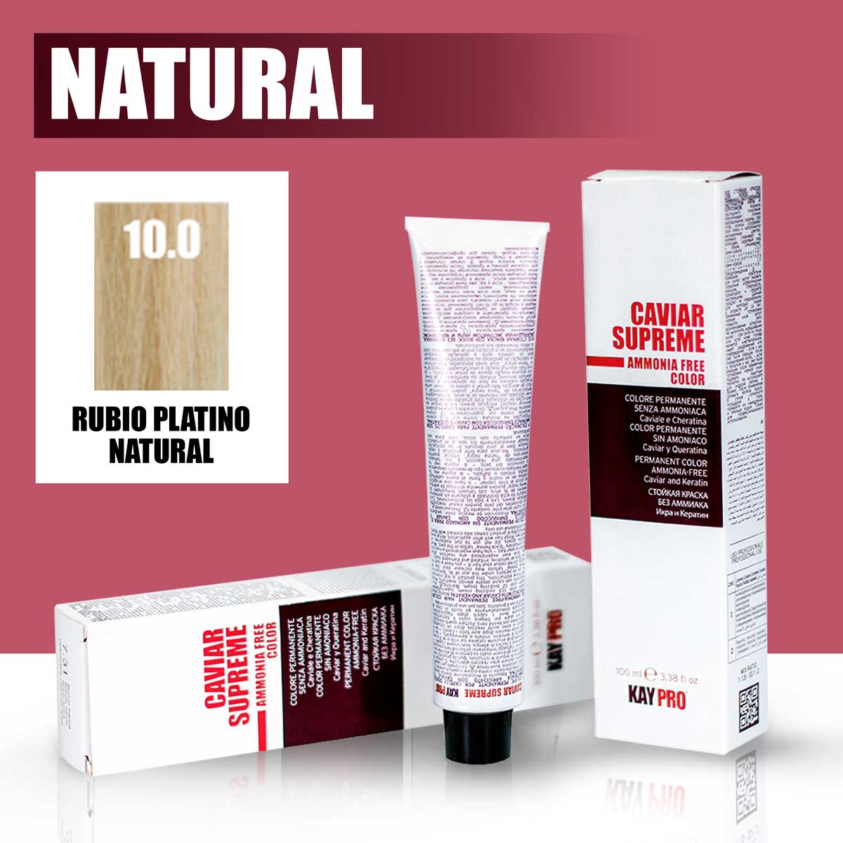 KAYPRO Caviar Supreme - Tinte Caviar Natural 10.0 (Rubio Platino)