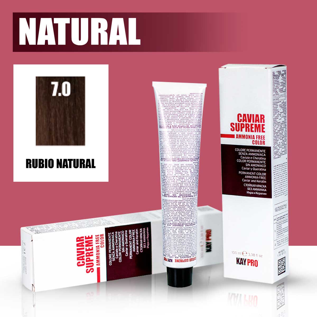 KAYPRO Caviar Supreme - Tinte Caviar Natural 7.0 (Rubio)