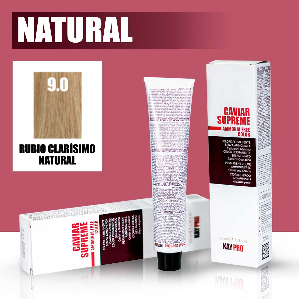 KAYPRO Caviar Supreme - Tinte Caviar Natural 9.0 (Rubio Clarísimo)