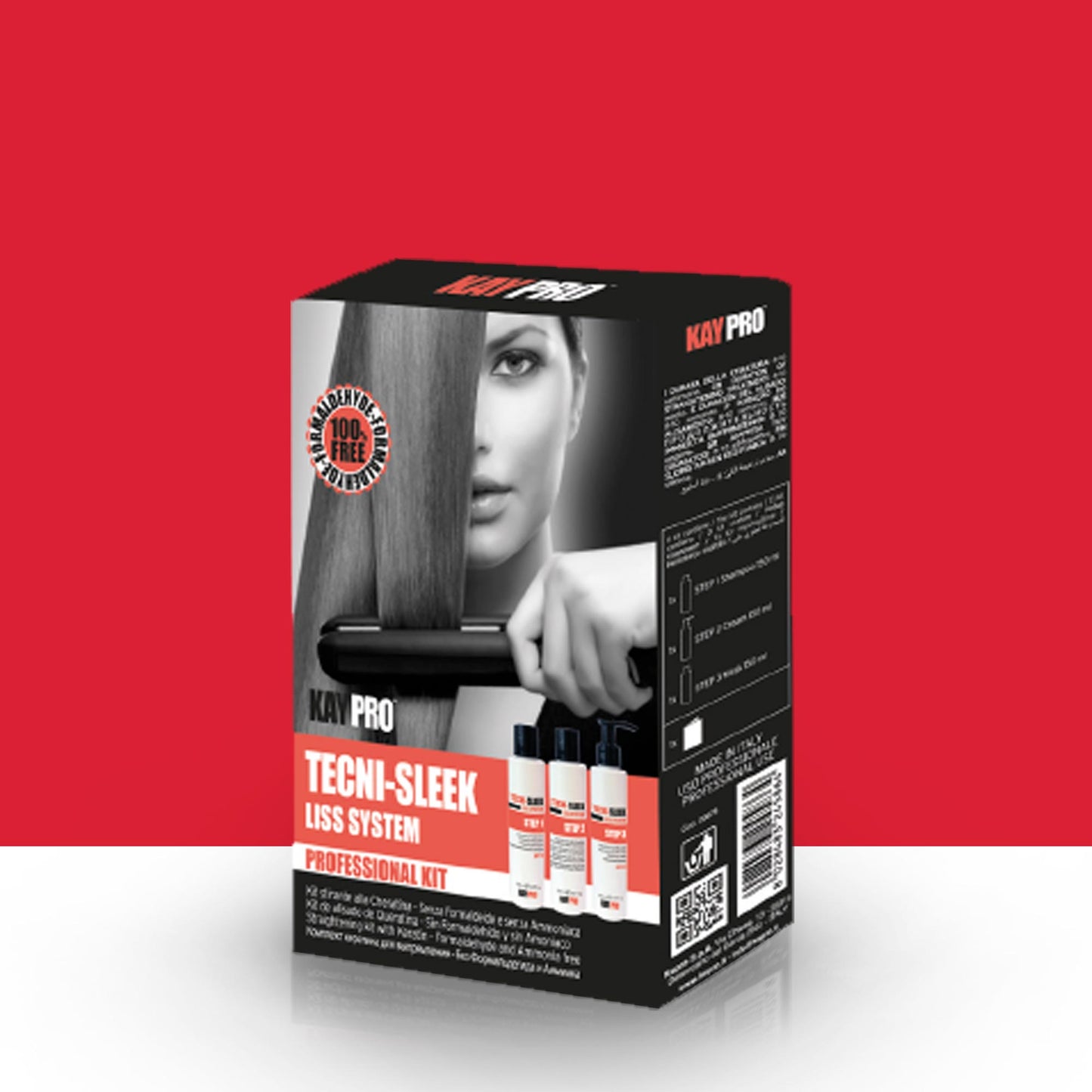 KAYPRO Tecni Sleek - KIT Alisado para cabello crespado 150 ml.