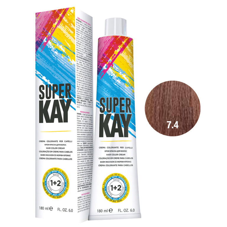 SUPER KAY CREMA COLORANTE 7.4 - RUBIO COBRIZO