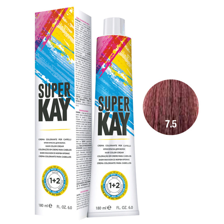 SUPER KAY CREMA COLORANTE 7.5 - RUBIO CAOBA