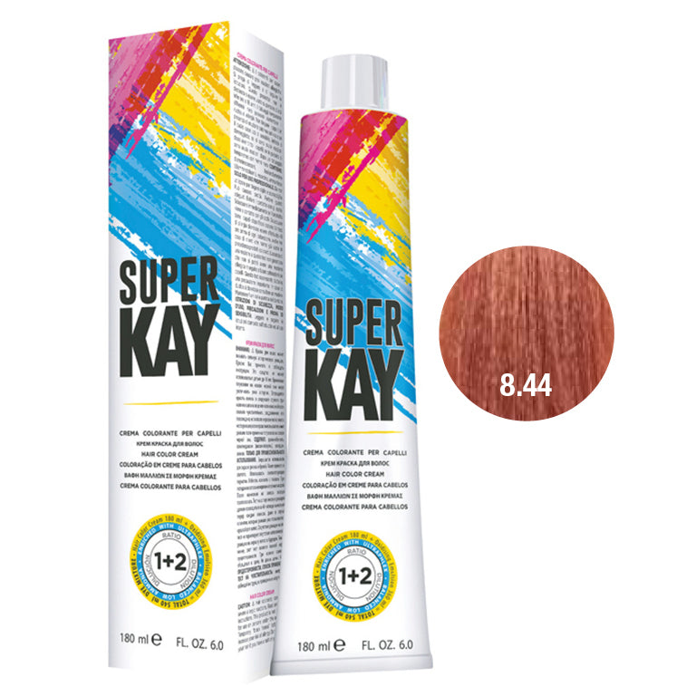 SUPER KAY CREMA COLORANTE 8.44 - RUBIO CLARO COBRIZO INTENSO