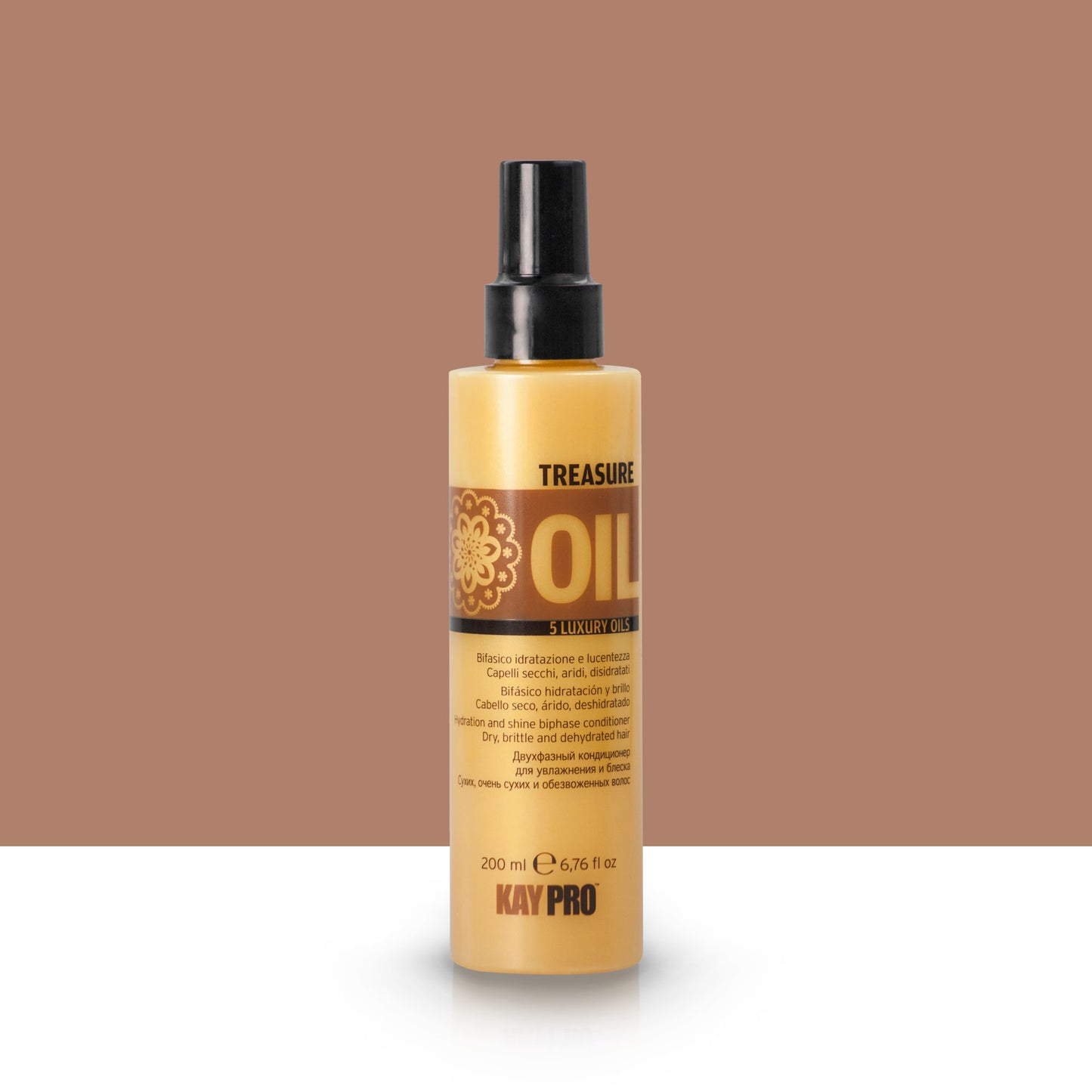 KAYPRO Treasure Oil - Acondicionador bifásico hidratante para cabellos secos 200 ml.