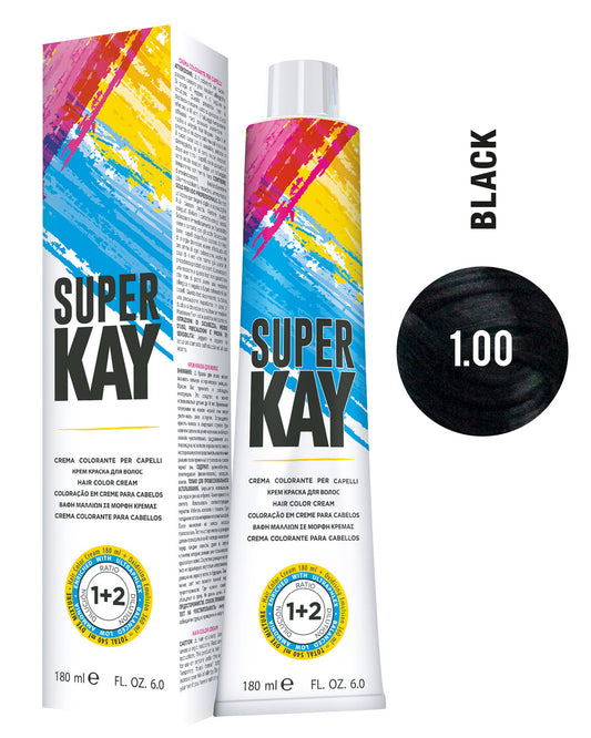 SUPER KAY CREMA COLORANTE 1.00 NEGRO