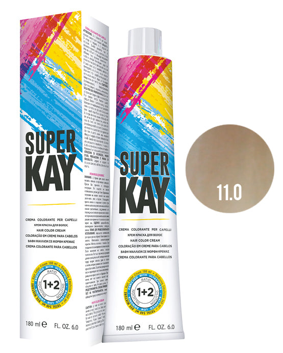 SUPER KAY CREMA COLORANTE 11.0 - RUBIO NATURAL SUPER PLATINADO