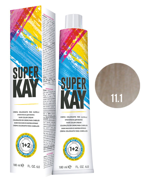 SUPER KAY CREMA COLORANTE 11.1 - RUBIO CENIZO SUPER PLATINADO