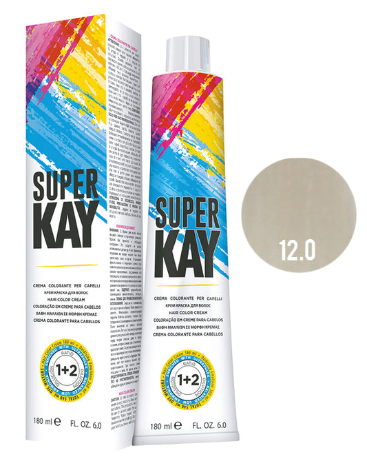 SUPER KAY CREMA COLORANTE 12.0 - RUBIO NATURAL EXTRA SUPER PLATINADO