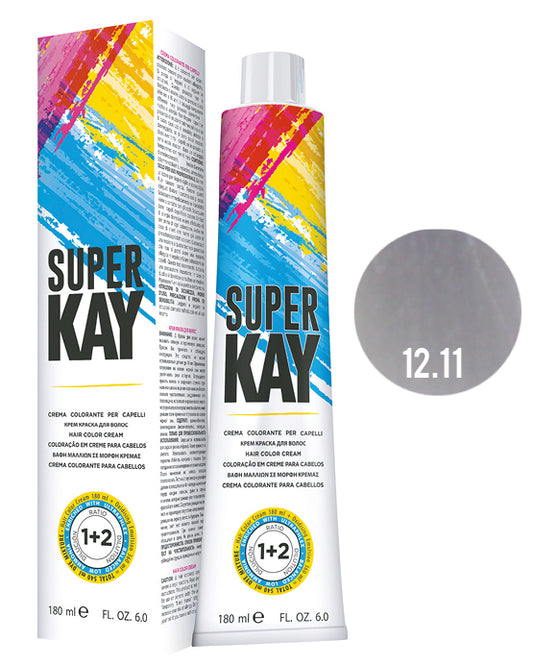 SUPER KAY CREMA COLORANTE 12.11 - RUBIO ESPECIAL CENIZO INTENSO