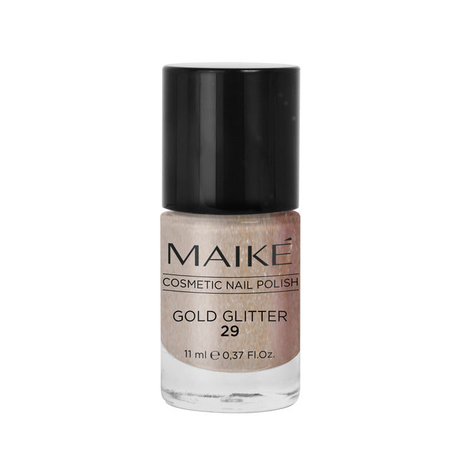 ESMALTE DE UÑAS - 29 GOLD GLITTER - MAIKÉ