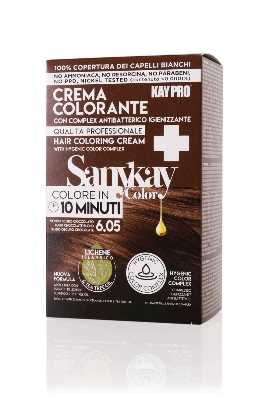 SANYKAY- KIT COLOR 6.05 RUBIO OSCURO CHOCOLATE