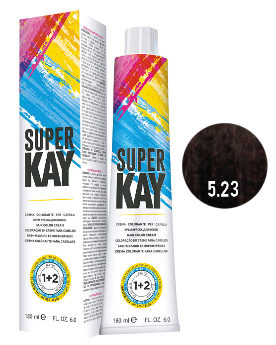 SUPER KAY CREMA COLORANTE 5.23 - CASTAÑO CLARO TABACO