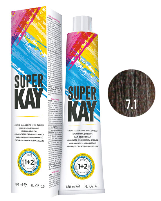 SUPER KAY CREMA COLORANTE 7.1 - RUBIO CENIZO