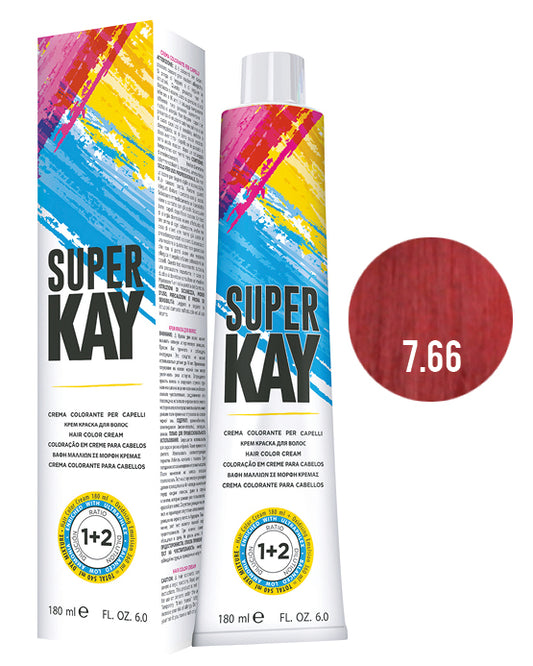 SUPER KAY CREMA COLORANTE 7.66 - RUBIO ROJO INTENSO