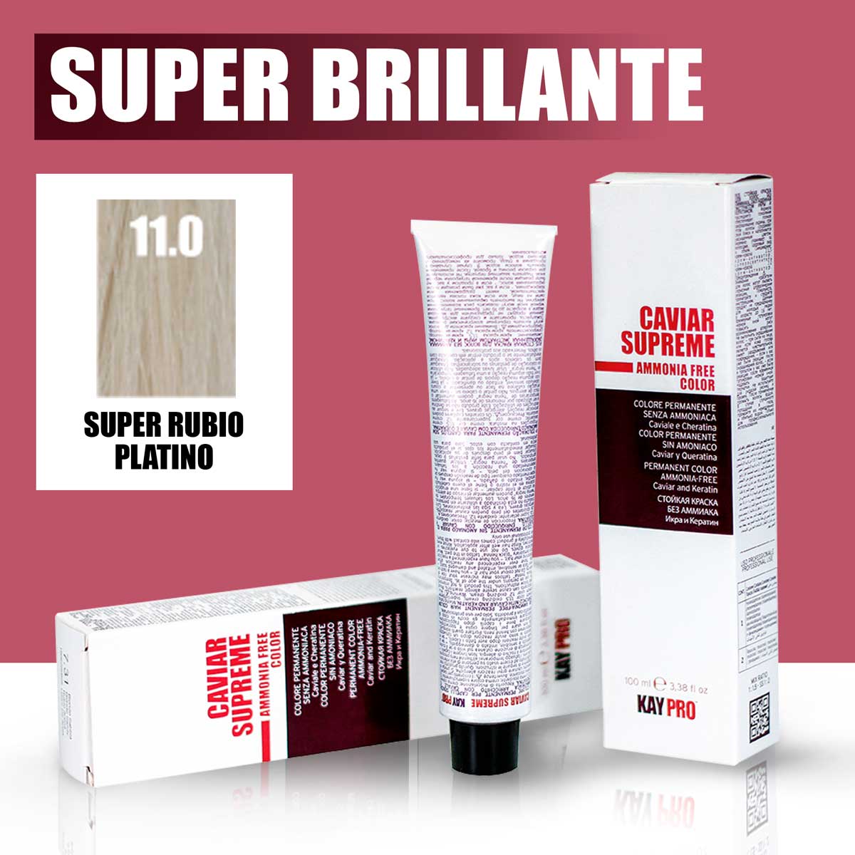 KAYPRO Caviar Supreme - Tinte Caviar Superlightener 11.00 (Súper Rubio Platino)