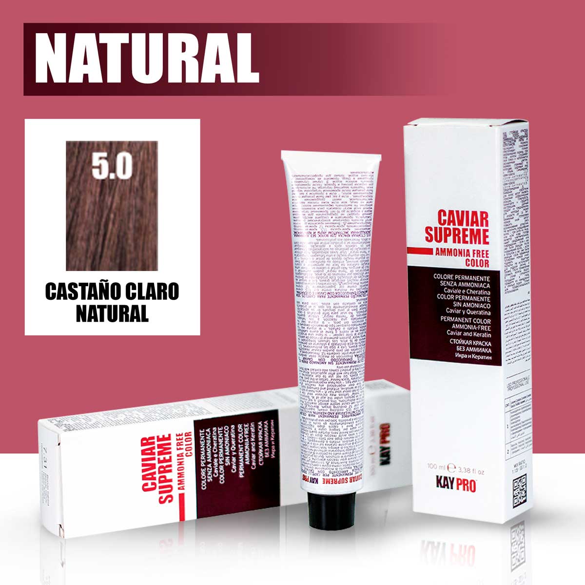 KAYPRO Caviar Supreme - Tinte Caviar Natural 5.0 (Castaño Claro)