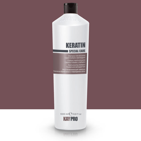KAYPRO Keratin - Champú Champu reestructurante para cabello tratado y dañado 1000 ml.